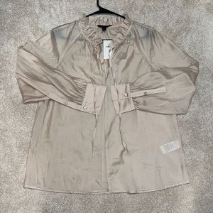 Nude blouse Banana Republic
